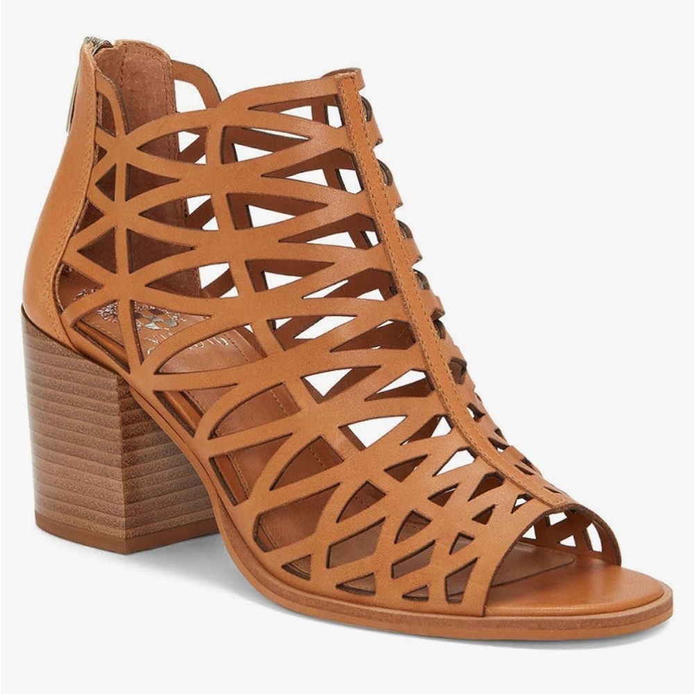 Vince Camuto Tan Strappy Heels